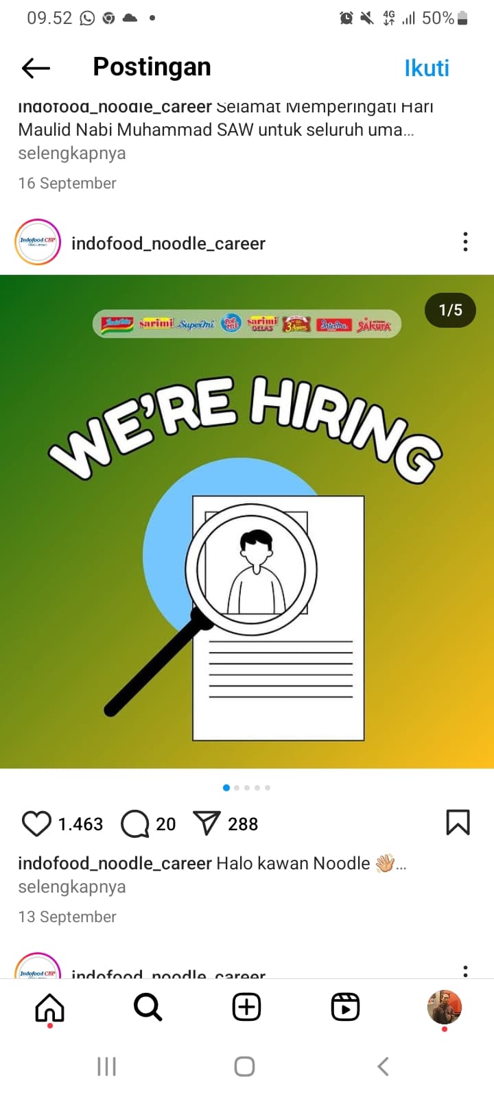 Indofood CBP Buka Lowongan Kerja Penempatan Jakarta, Gaji Rp 7,2 Juta, Cek Posisi Kerjaan di Sini