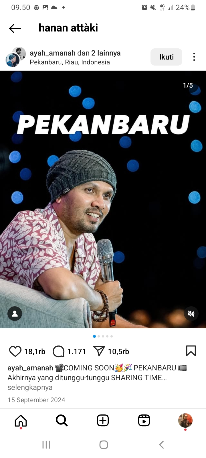 DAFTAR Jadwal Kajian Ustadz Hanan Attaki Bulan Januari 2025, Besok di Depok Akhir Bulan di Pekanbaru