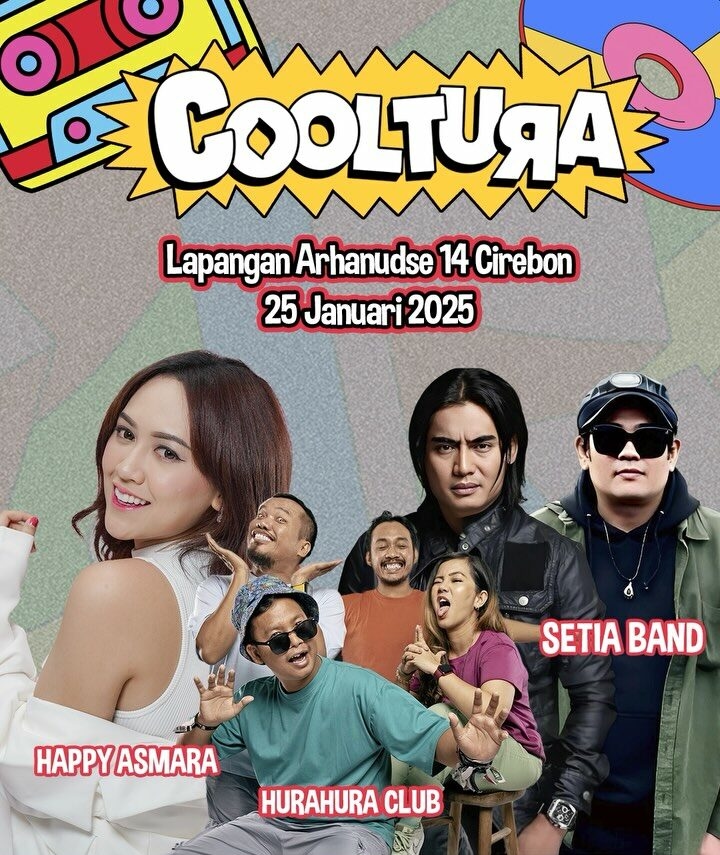 Warga Cirebon Mari Bergoyang Bersama Happy Asmara, Setia Band, dan Hurahura Club Pada Sabtu Besok, di Sini Lokasinya!