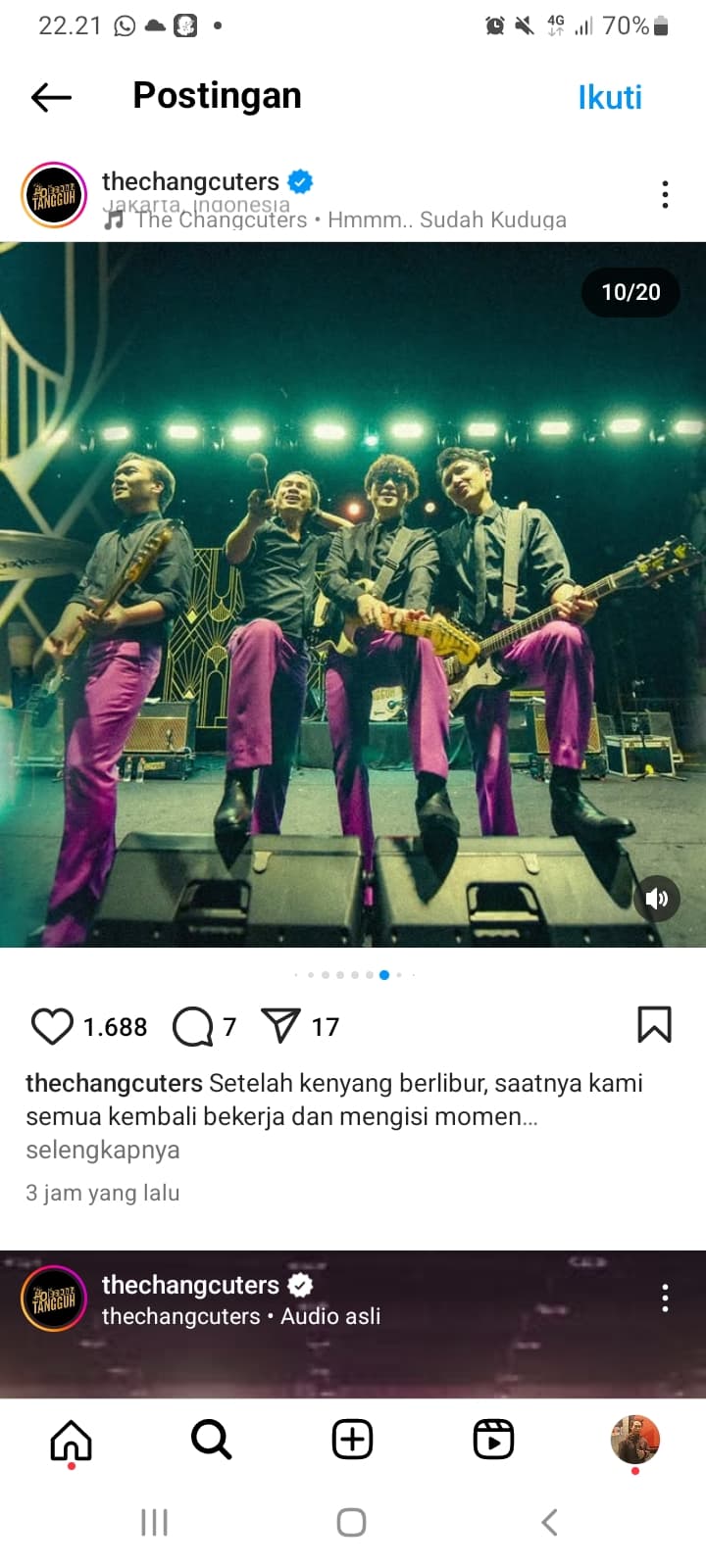 Jangan Lupa! Konser The Changcuters Hari Ini di Jakar, Simak Lokasi dan Waktunya