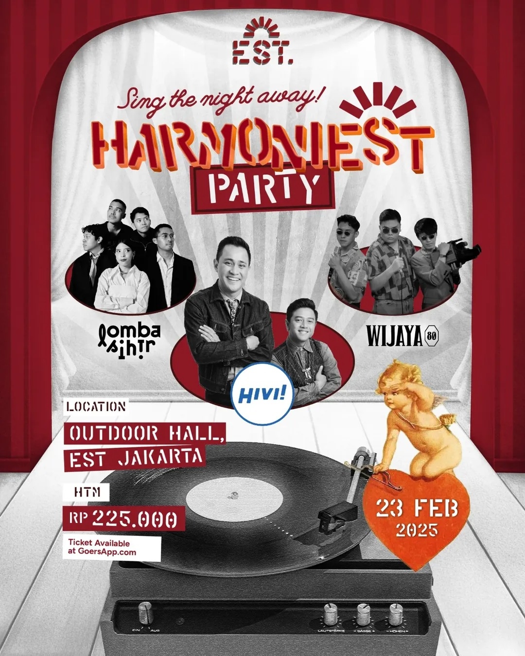 HARMONIEST Party: Konser Musik di Jakarta Timur Menghadirkan Lomba Sihir, HIVI! dan Wijaya80, Catat Tanggal dan Harga Tiketnya