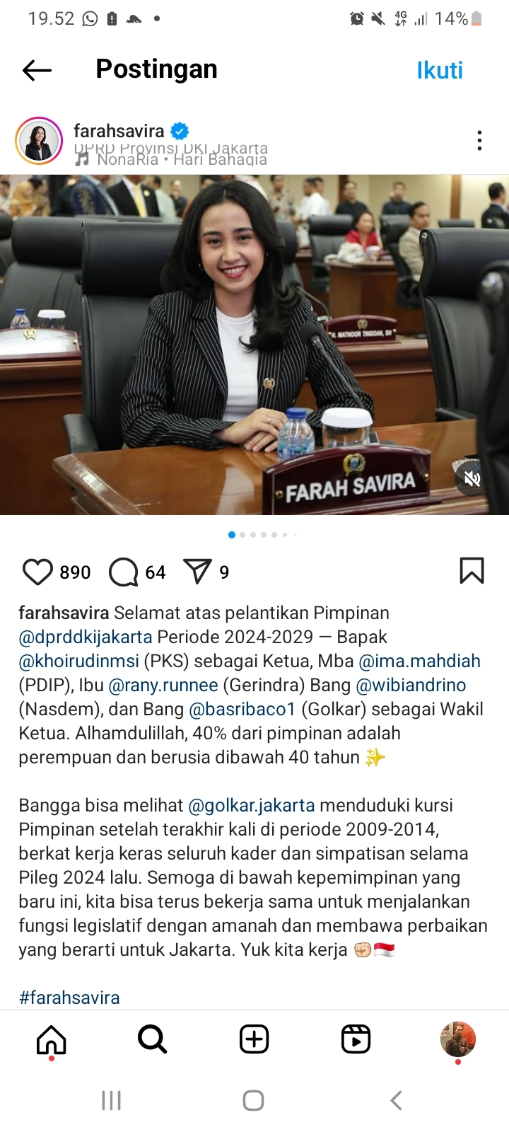 Aksi Tawuran Marak di Jakarta Selama Ramadhan, Legislator Golkar Farah Savira Minta Pengawasan Ditingkatkan pada Siang hingga Malam Hari