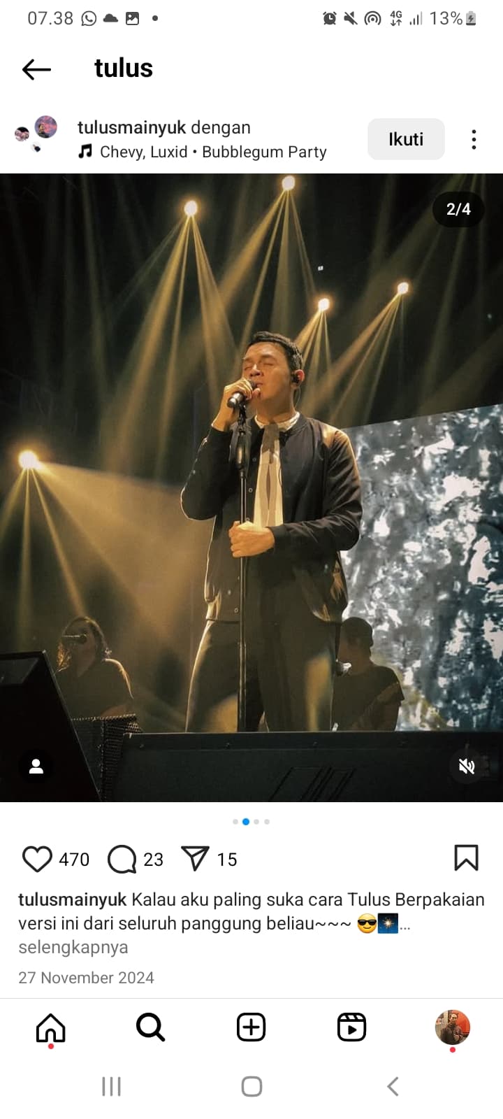 Jangan Lupa, Hari Ini Konser Tulus di Panggung Jazz Bandung, Simak Lokasinya di Sini