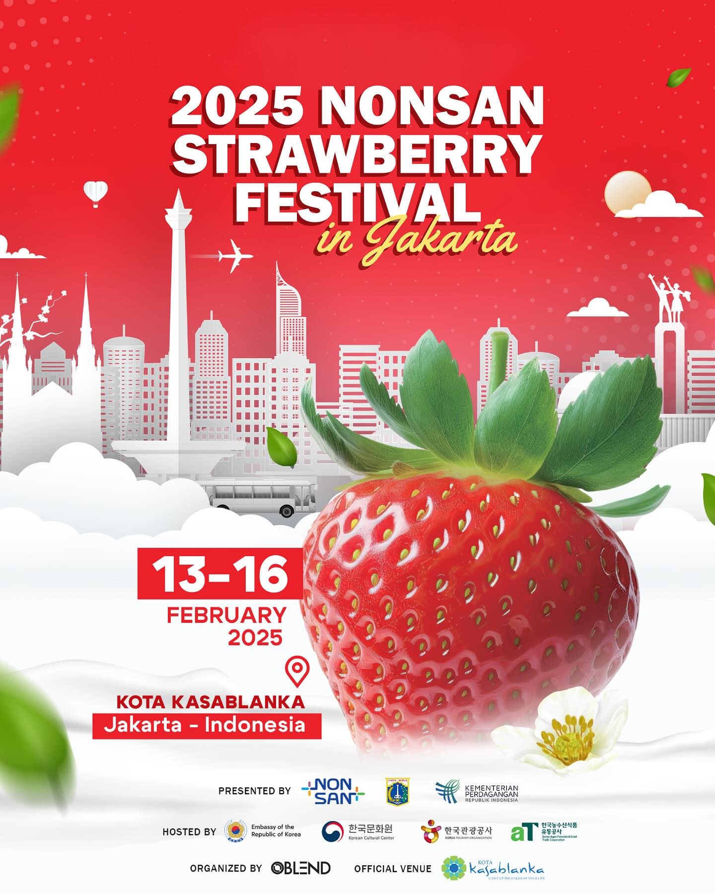 Nonsan Strawberry Festival 2025 di Jakarta Pertengahan Bulan Ini: Menghadirkan Bang Yedam, NOMAD hingga Ghea Indrawari, Cek Lokasinya!