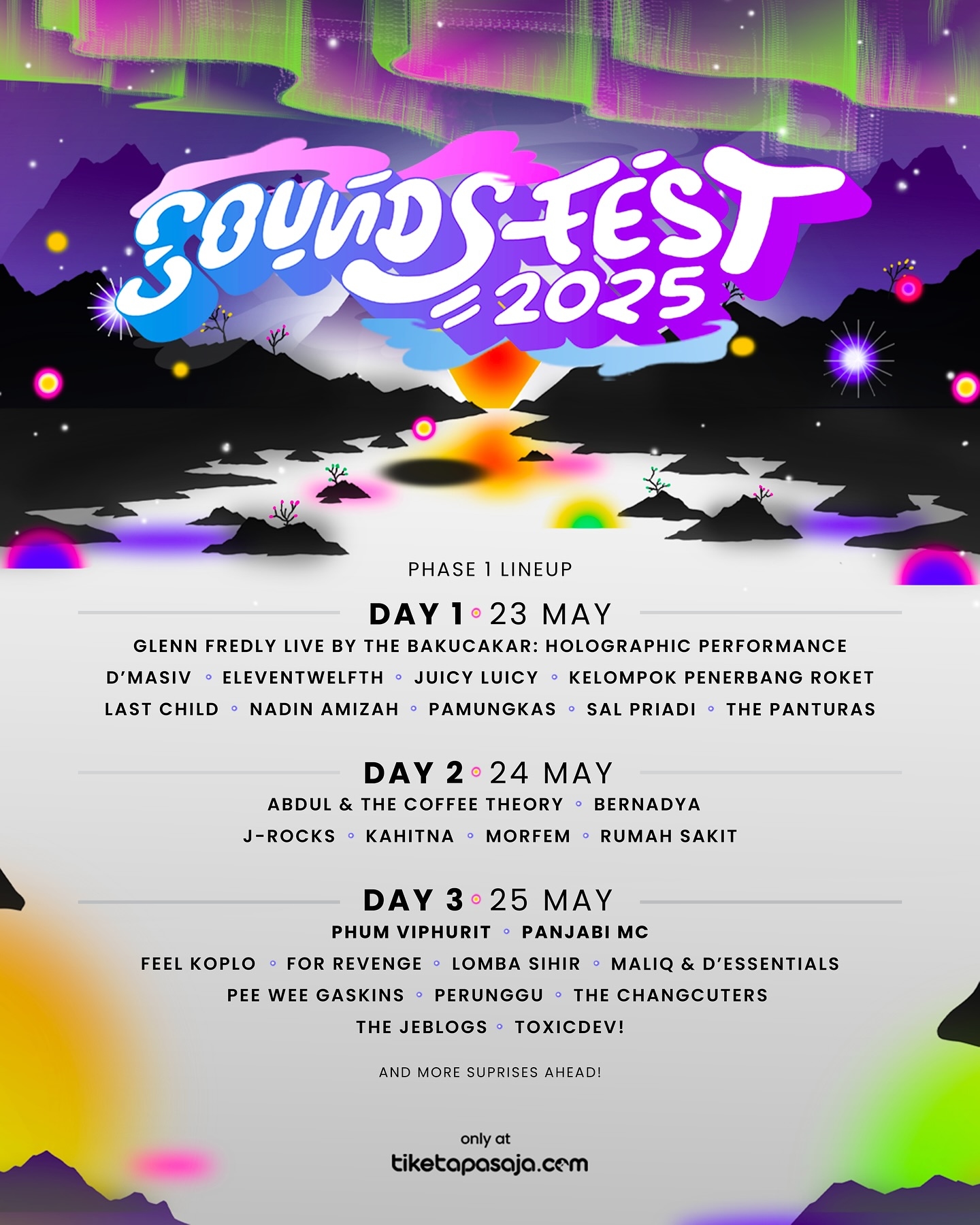 Lebih dari 25 Musisi Bakal Meriahkan Soundsfest 2025 di Gambir Expo Kemayoran Mei Mendatang, Berikut Daftar Lineup Fase Pertama!