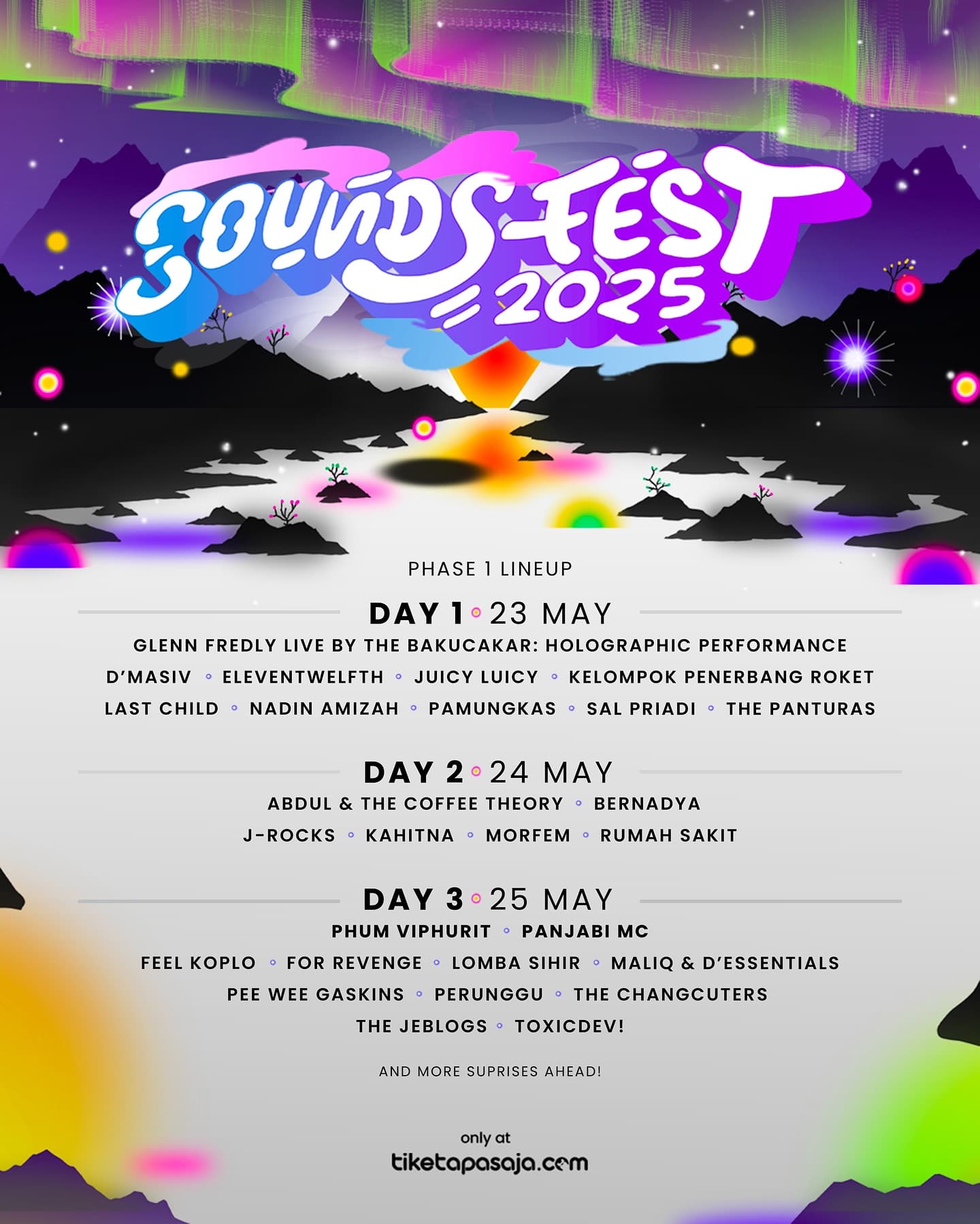 Lebih dari 25 Musisi Bakal Meriahkan Soundsfest 2025 di Gambir Expo Kemayoran Mei Mendatang, Berikut Daftar Lineup Fase Pertama!