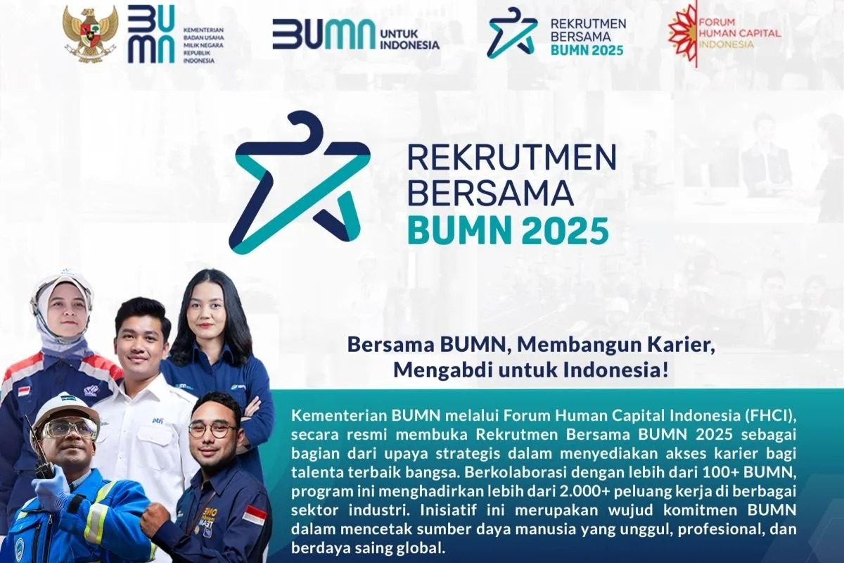 Siap-siap, Rekrutmen Besama BUMN 2025 Segera Dibuka, Cek Segera Persyaratannya