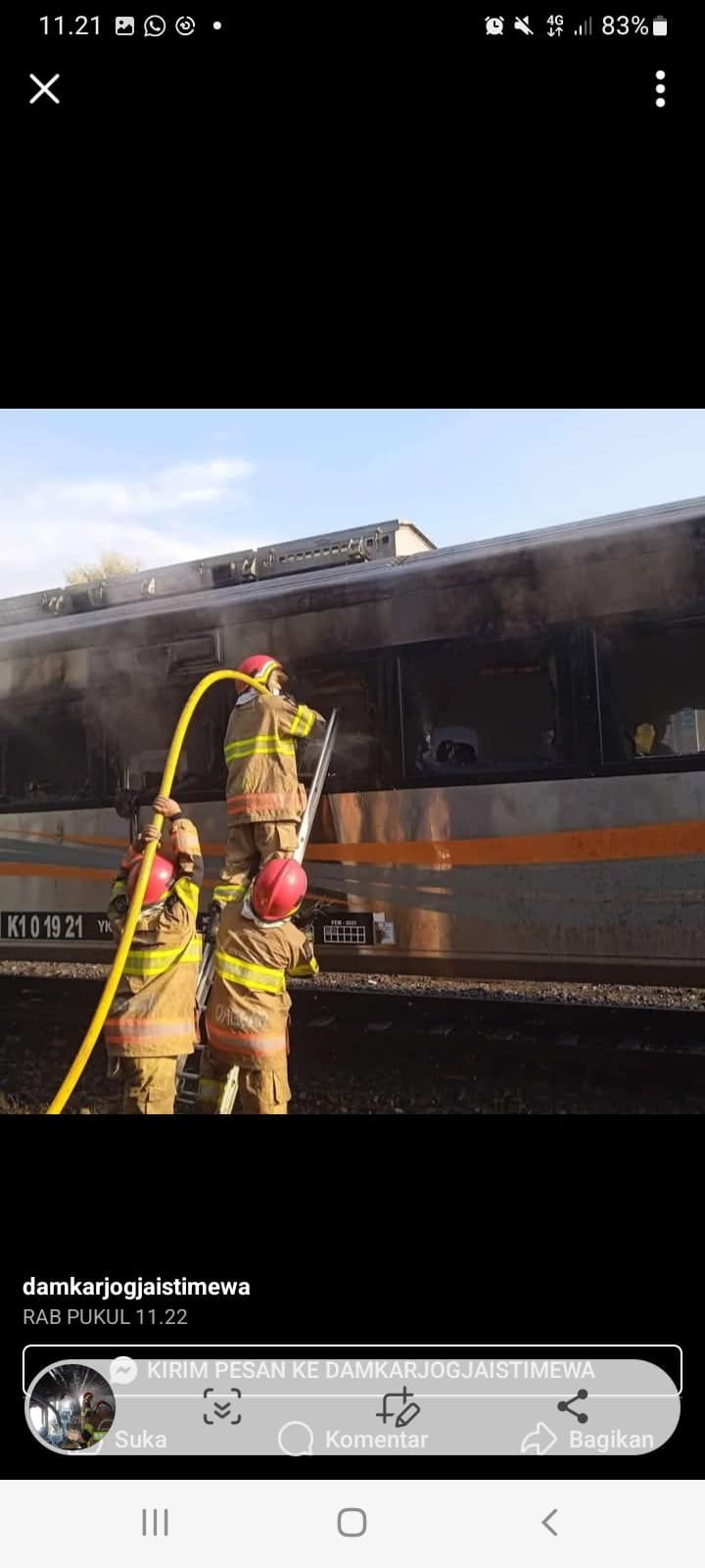 Motif Warga Jakarta Nekat Bakar Gerbong Kereta di Stasiun Jogja, Sakit Hati Gara-gara Perlakuan Ini dari KAI