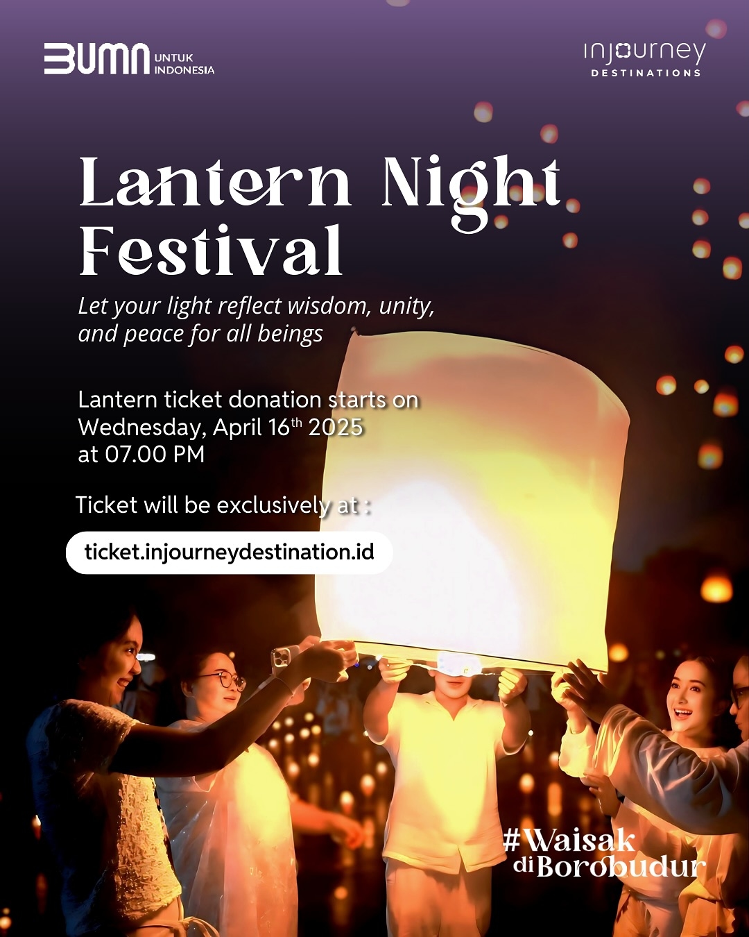 Lantern Night Festival 2025: Ribuan Lampion Bakal Diterbangkan di Langit Candi Borobudur, Catat Tanggalnya!