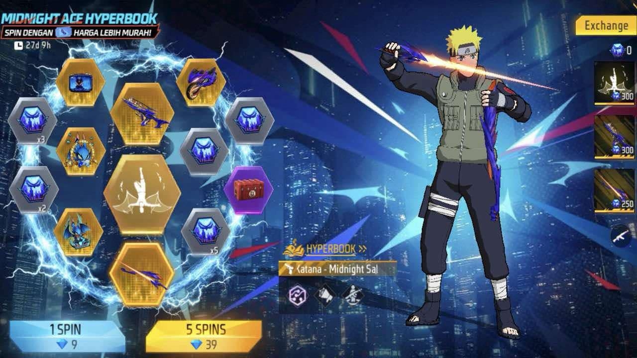 Begini Cara Mudah Dapat Koleksi Eksklusif MIDNIGHT ACE di Free Fire, Gak Sampai 5 Menit Auto Dapat