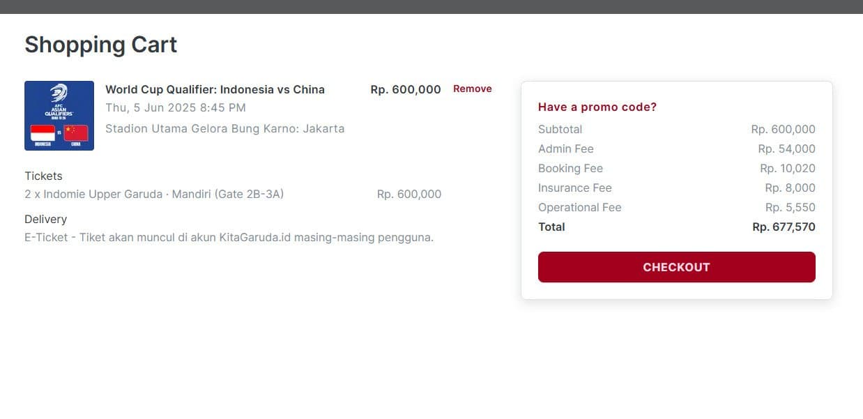 Mudah, Ini Dia Cara Beli Tiket Timnas Indonesia Vs China Pakai Garuda ID