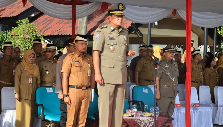 Gelar Apel Kesiapsiagaan, Ini Pesan Bupati Maesyal Rasyid kepada Satpol PP, Petugas Damkar dan Satlinmas Pemkab Tangerang