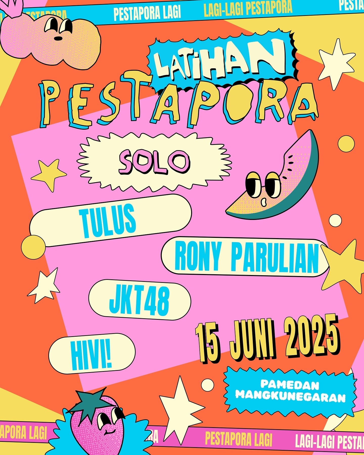 Latihan Pestapora di Solo Digelar 15 Juni 2025: Menghadirkan Tulus, JKT48, Hivi! dan Rony Parulian, Segini Harga Tiketnya!