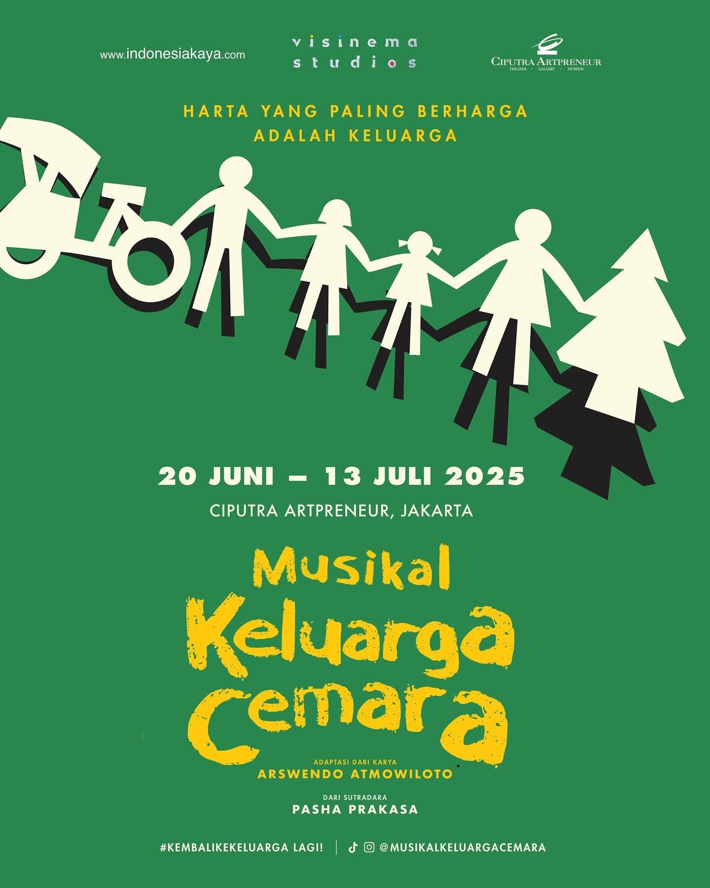 Yuk! Liburan Sekolah di Jakarta Sambil Nonton Pertunjukan Musikal Keluarga Cemara, Cek Lokasi, Tanggal dan Harga Tiketnya di Sini