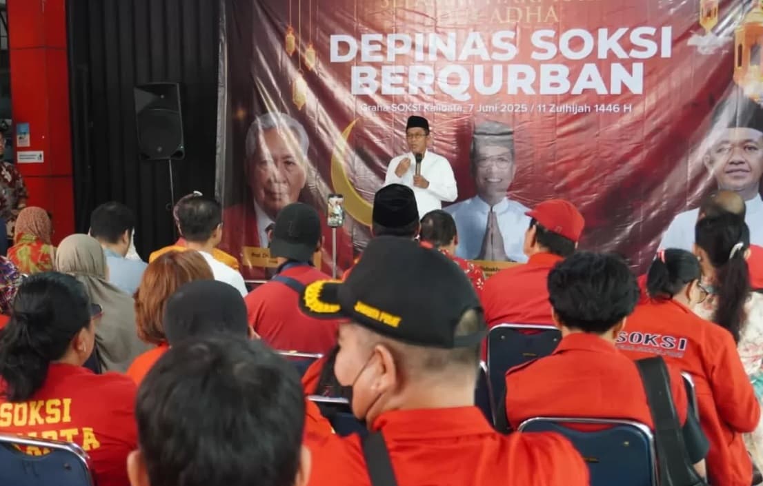 Depinas SOKSI Berqurban, Ketum Misbakhun Ajak Kader Besarkan Golkar di Bawah Kepemimpinan Bahlil