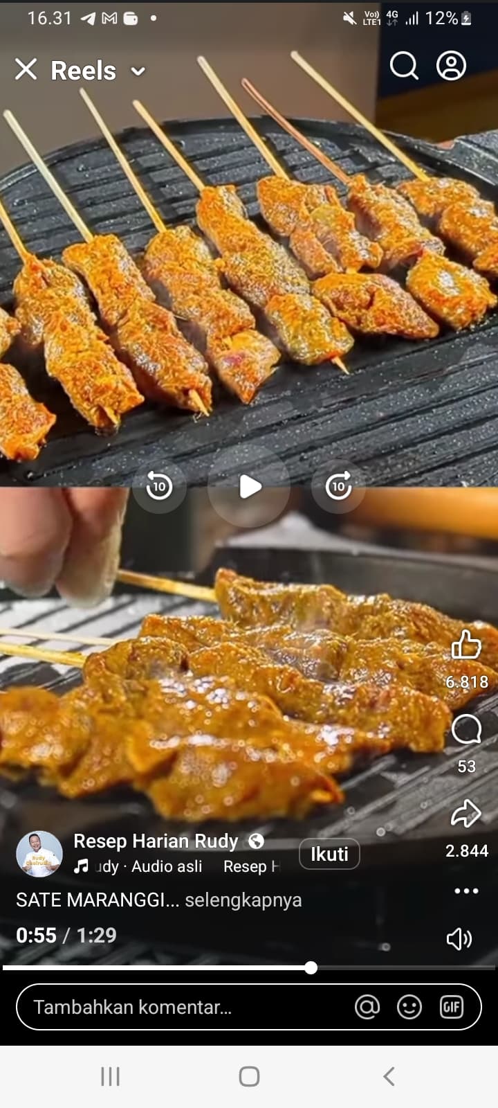 Resep Sate Maranggi Ayam Rasanya Empuk dan Kaya Rempah, Kunci Kenikmatan Ada di Marinasi