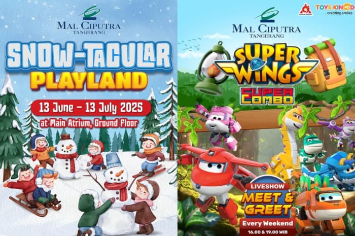Bikin Happy Si Kecil di Musim Liburan dengan Main Salju dan Jelajahi Dunia Super Wings di Mal Ciputra Tangerang