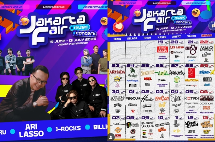 Dari Rock, Ska sampai Indie Pop, Inilah Lineup Musisi Jakarta Fair Music Concert 2025