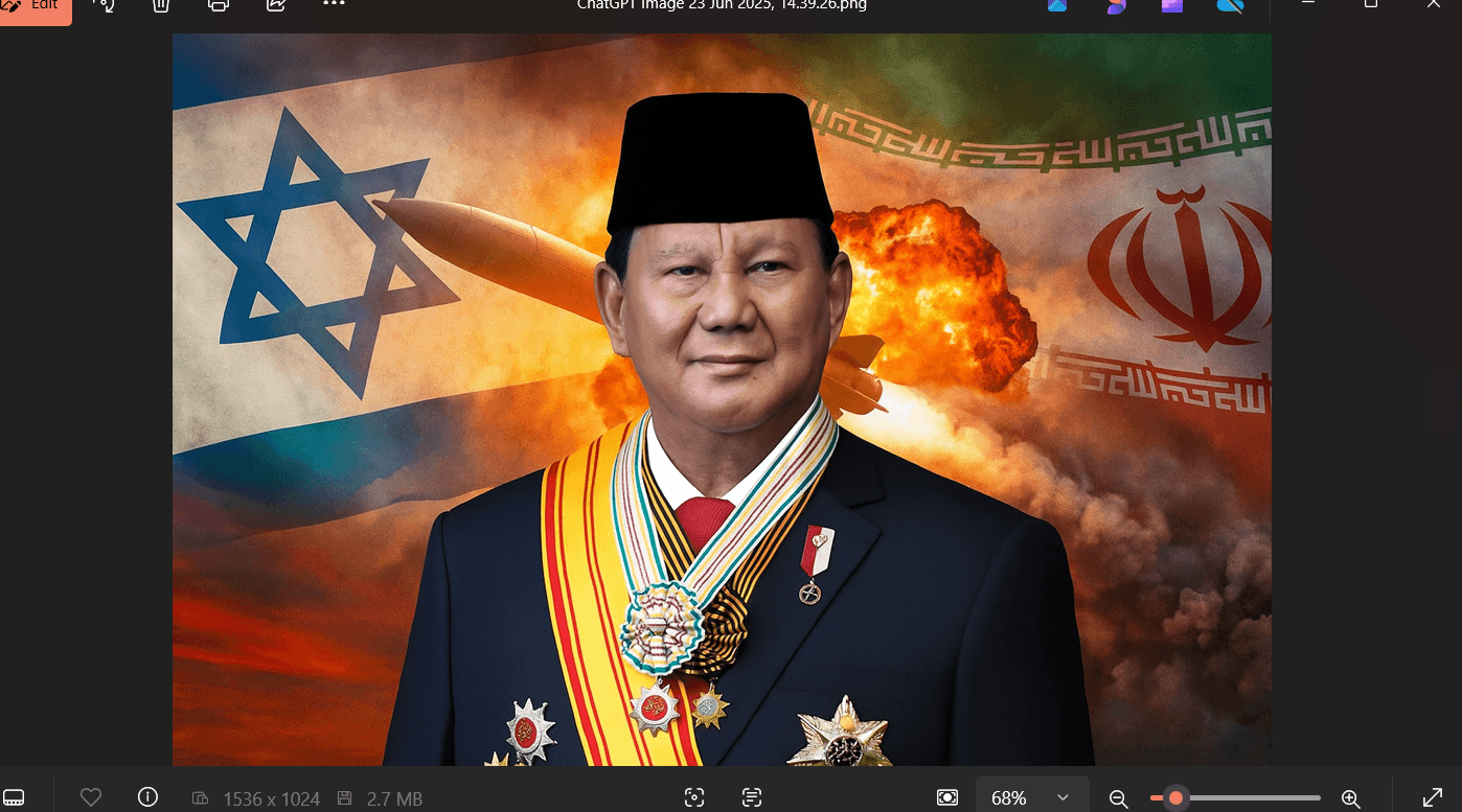 Prabowo Pernah Ramalkan Konflik Israel vs Iran: Tapi Kalo Sudah Perang Nuklir Indonesia Pasti Kena!