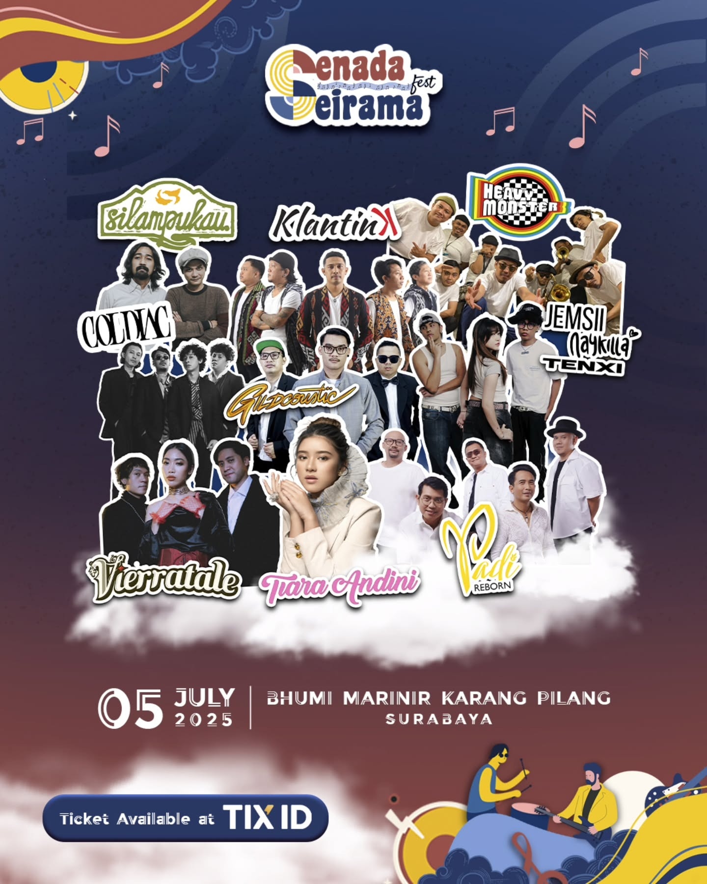 Ingat! Akhir Pekan Ini Ada Konser Padi Reborn, Vierratale, Tiara Andini, hingga Gildcoustic di Surabaya, Cek Lokasinya di Sini