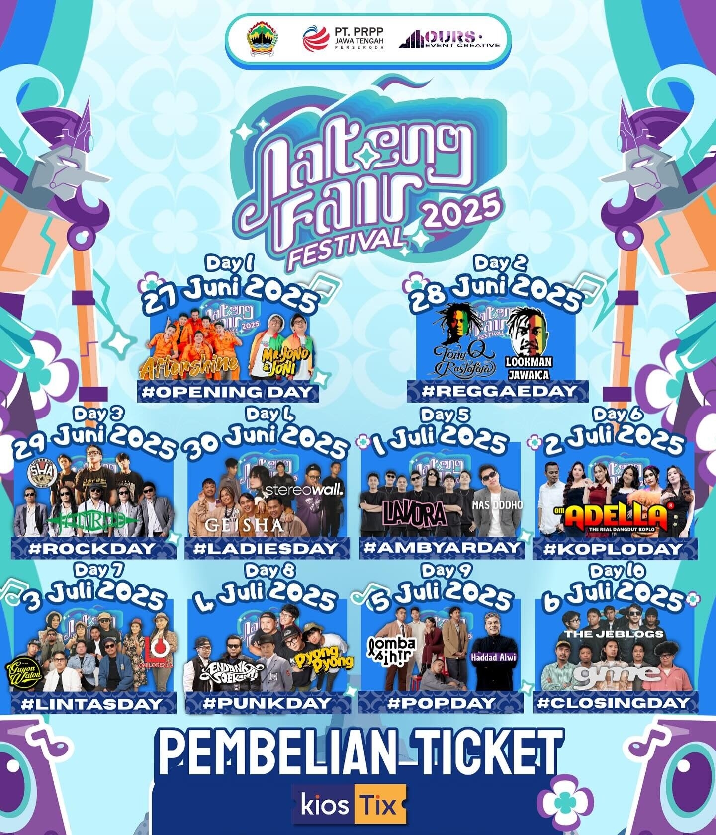 Jateng Fair Festival 2025 Digelar Mulai Besok, Menghadirkan 20 Musisi, Berikut Jadwal dan Lokasi Konsernya