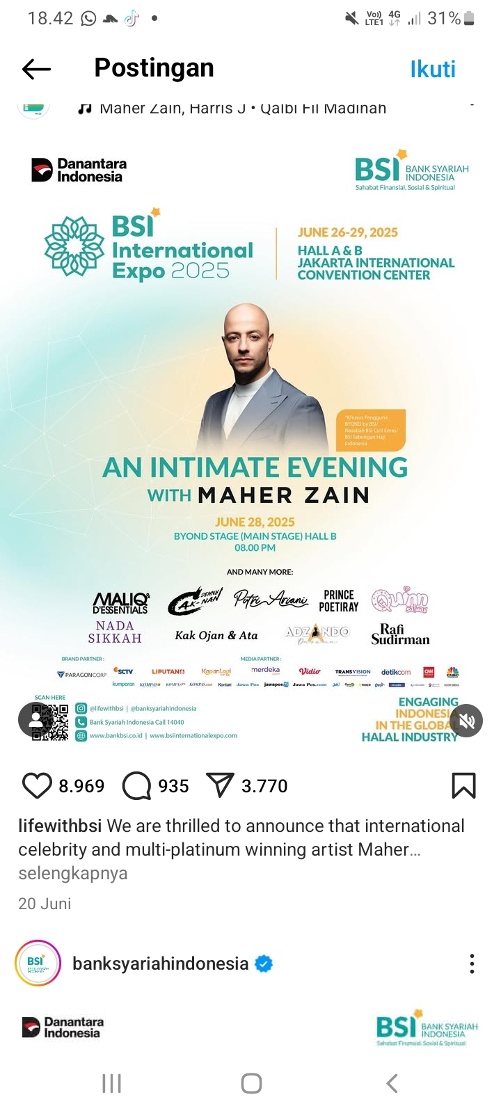 Syarat Konser Gratis Maher Zain Malam Ini di Jakarta, Buka Situs Resminya sebagai Syarat Masuk