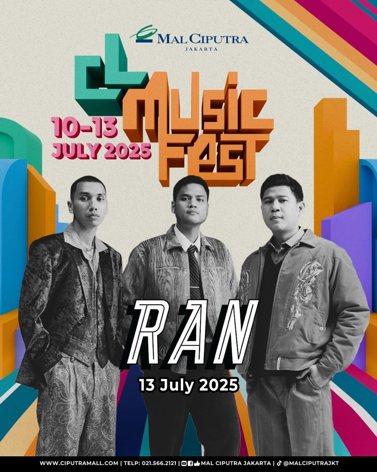 Konser Gratis Empat Hari Berturut-turut di Mal Ciputra Jakarta, Menampilkan RAN, Efek Rumah Kaca, Lomba Sihir hingga The Soulful, Cek Tanggalnya!