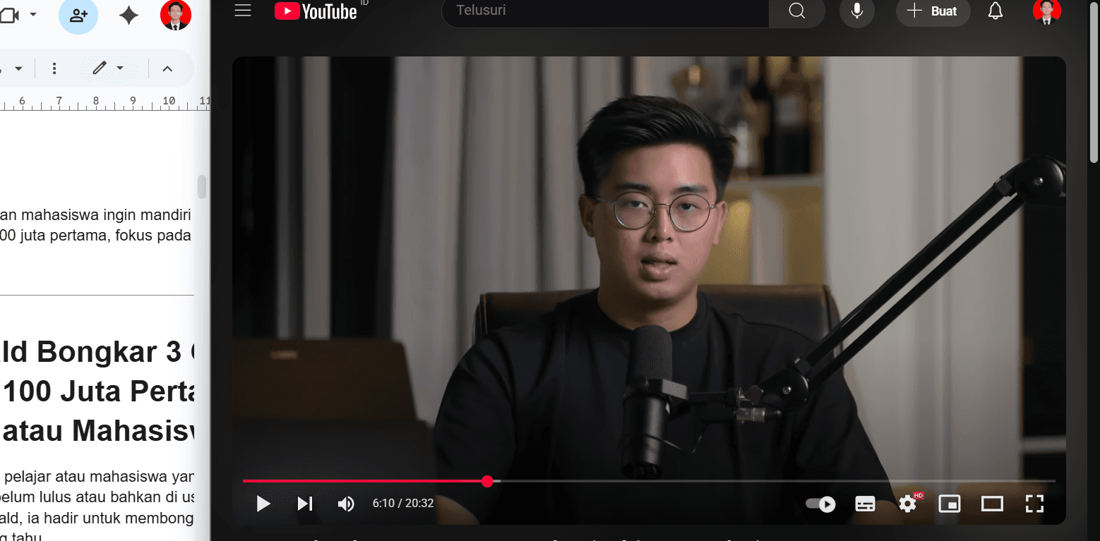 Timothy Ronald Bagikan Cara Agar Pelajar atau Mahasiswa Bisa Meraih 100 Juta Pertama, Tanpa Harus Nunggu Lulus Kuliah!