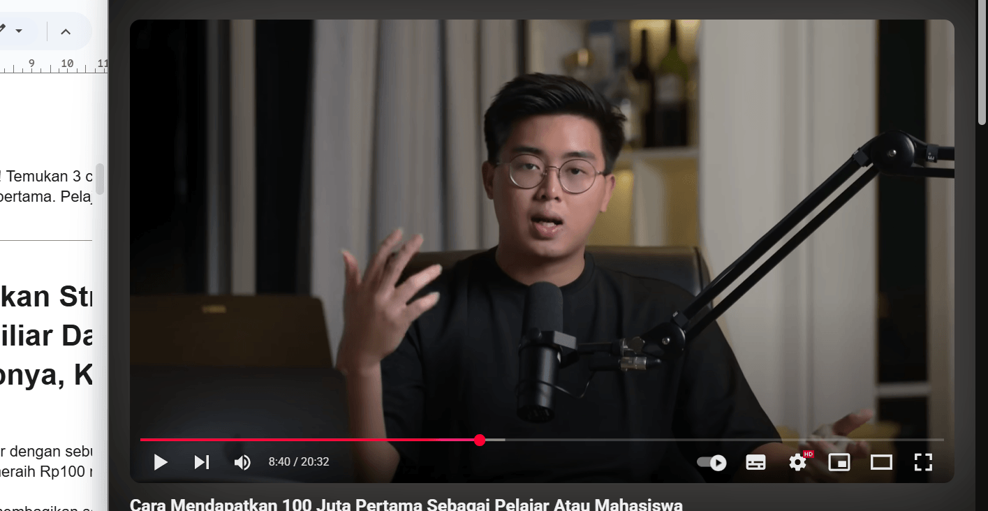 Timothy Ronald Bongkar 3 Cara Rahasia Mendapatkan 100 Juta Pertama Meski Masih Pelajar atau Mahasiswa