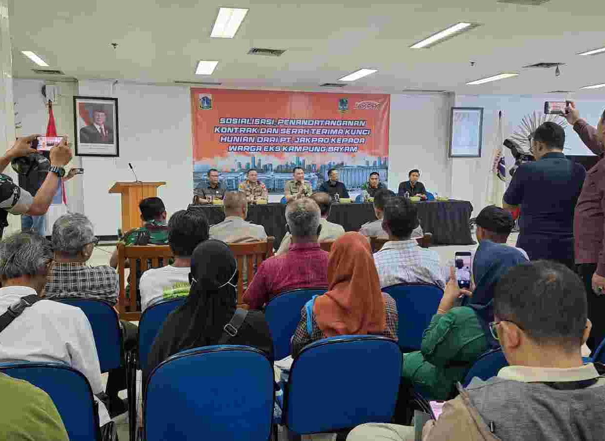 67 KK Warga Eks Kampung Bayam Tandatangani Kontrak HPPO JIS, Jakpro: Bebas Biaya Sewa Selama 6 Bulan
