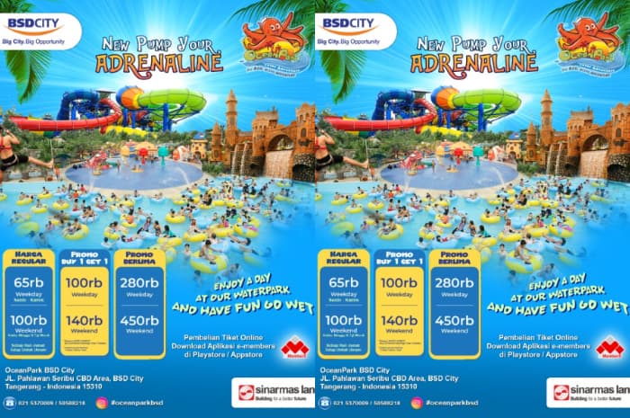 Main Air Seru di Ocean Park BSD, Tiket Agustus Banyak Promo Menarik!