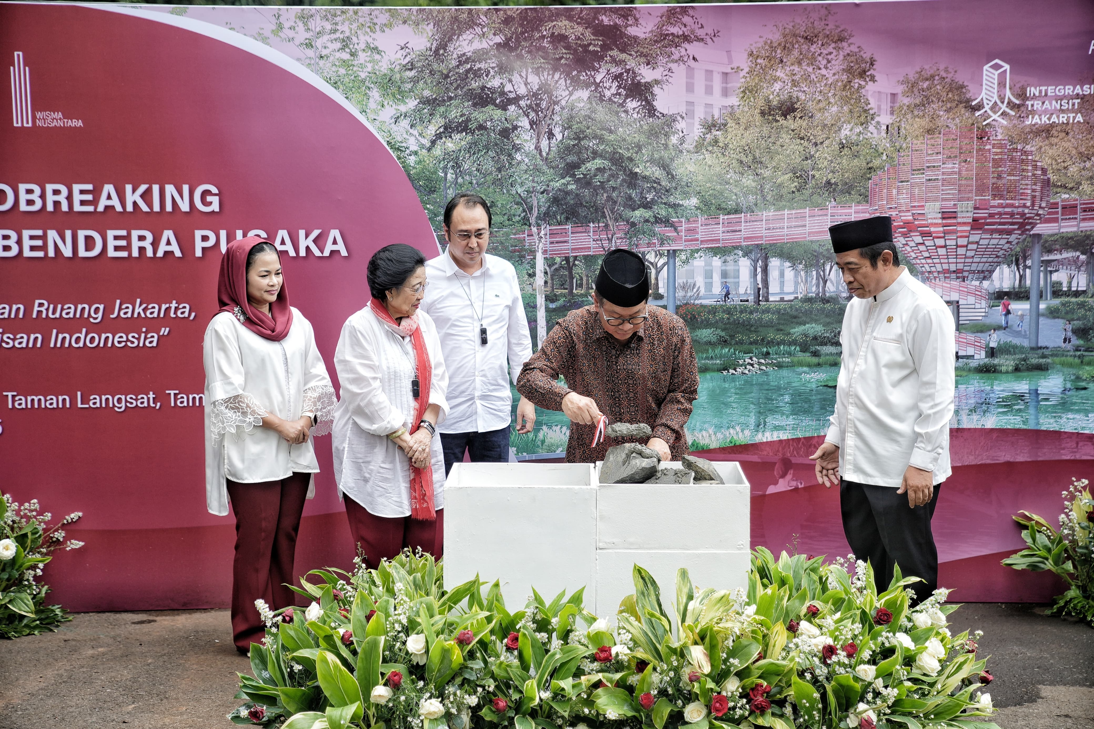 Groundbreaking Taman Bendera Pusaka, Gubernur Pramono Undang Megawati Tapi Tidak Undang Media, Katanya Ada yang Mau Ganggu, Siapa?