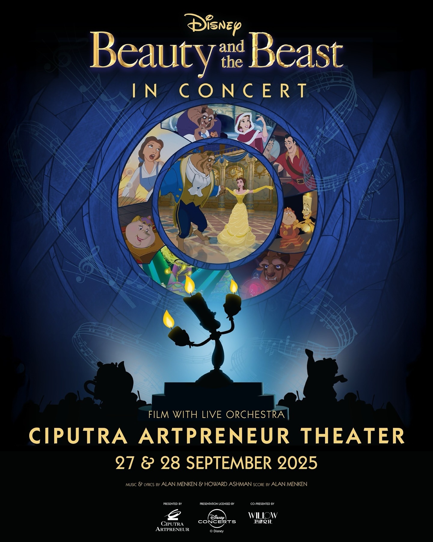Konser Orkestra Film Disney Beauty and the Beast Bakal Digelar di Ciputra Artpreneur Theater pada 27-28 September 2025, Segini Harga Tiketnya!