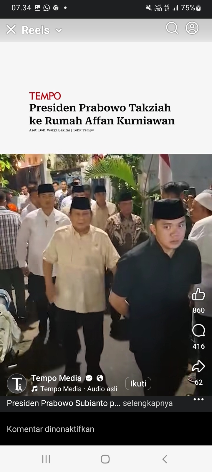 Satu Permintaan Ayah Almarhum Affan, Langsung Dijawab Presiden Prabowo dengan Janji Ini