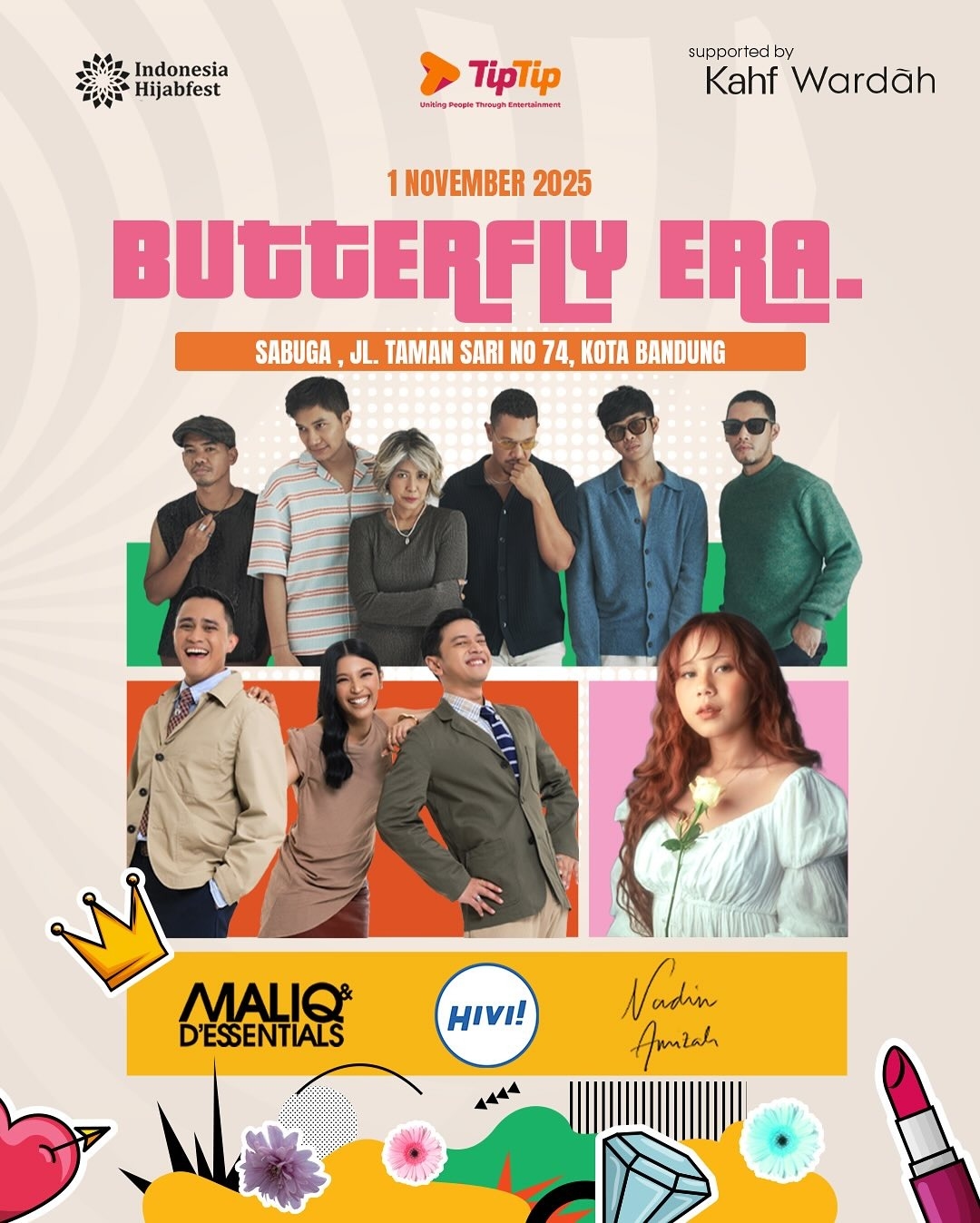 Catat! Nadin Amizah, Maliq & D’Essentials dan Hivi! Bakal Meriahkan Butterfly Era di Bandung, Cek Lokasi dan Tanggalnya