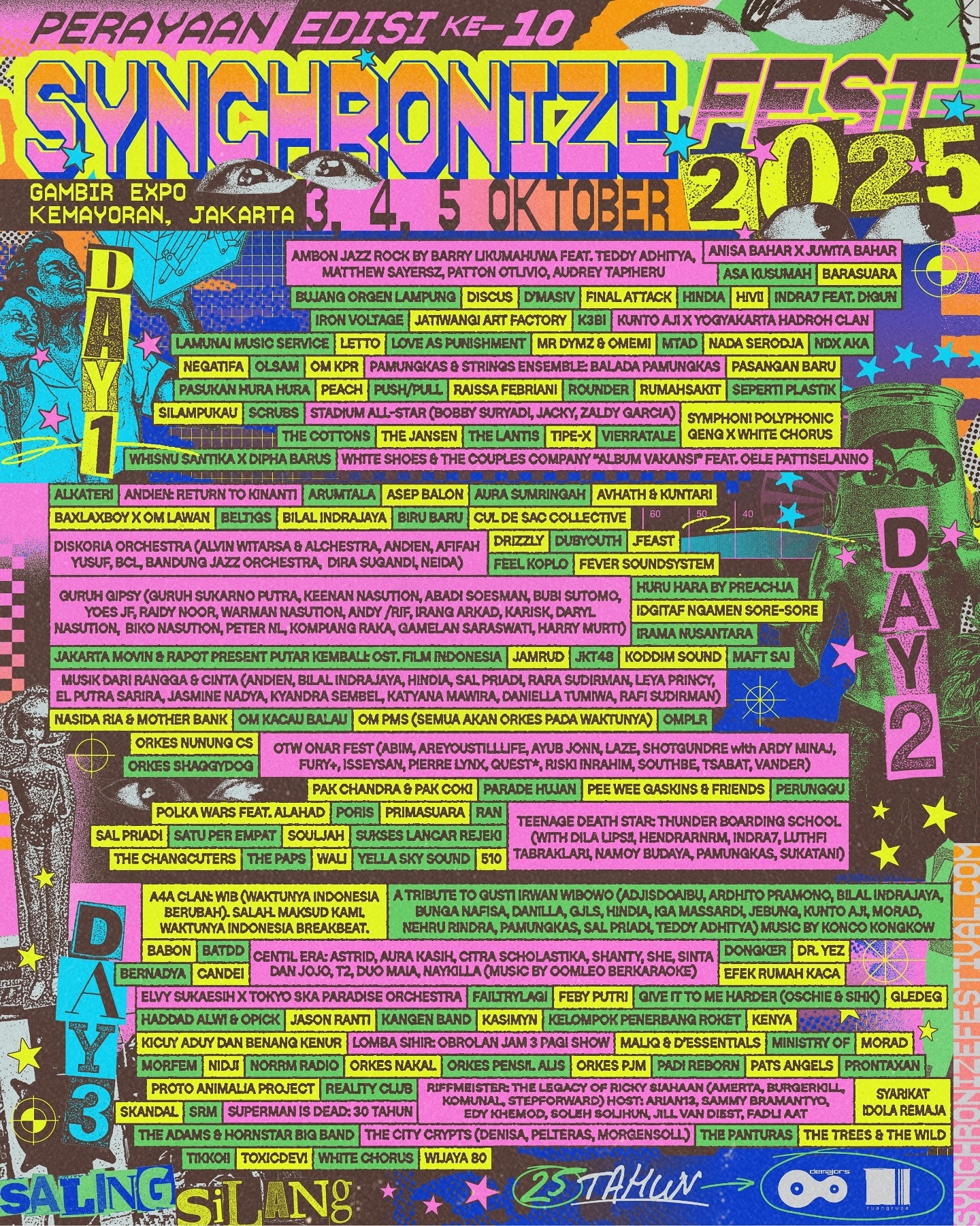 Konser Musik Awal Oktober, Synchronize Festival 2025 Kembali Hadir, Usung Tema #SalingSilang