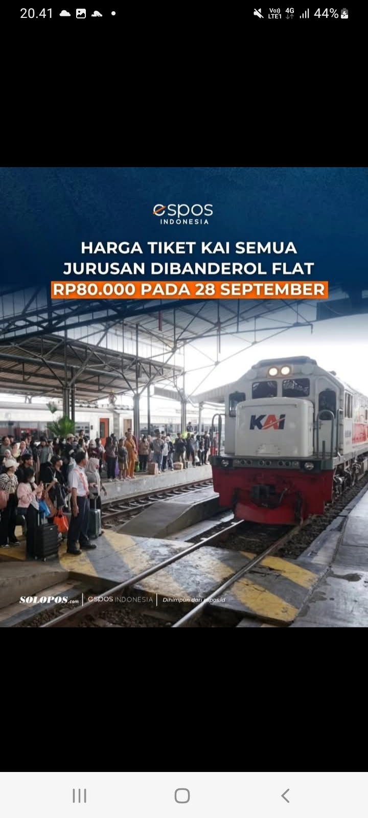 Diskon 30 Persen! KAI Siapkan 1,5 Juta Kursi Ekonomi Saat Nataru, Cek Tanggal Keberangkatan Anda