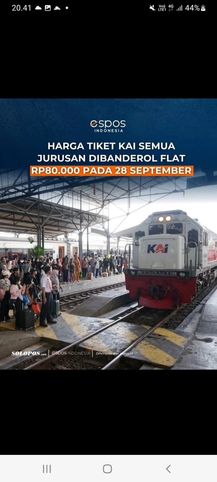 Diskon 30 Persen! KAI Siapkan 1,5 Juta Kursi Ekonomi Saat Nataru, Cek Tanggal Keberangkatan Anda