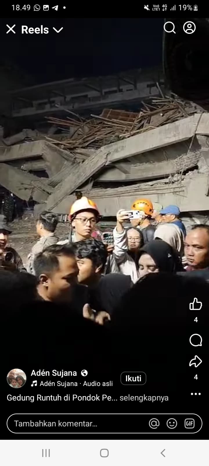 Update Ponpes Al-Khoziny Sidoarjo, 59 Santri Masih Tertimbun