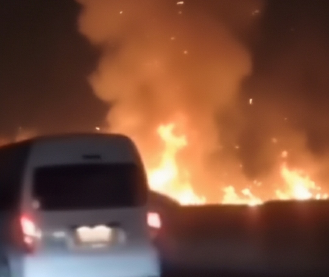 BPBD Bantah Kebakaran di Tol Ciperna Akibat Meteor Jatuh