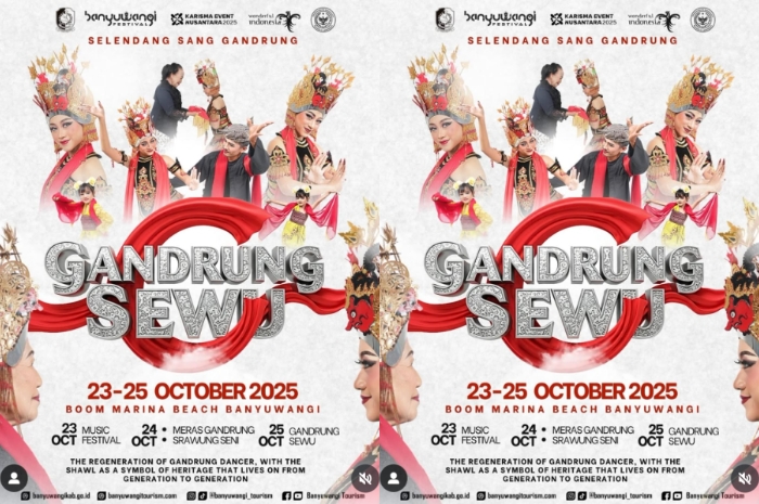 Gandrung Sewu 2025 Bakal Gegerkan Banyuwangi, Ribuan Penari Siap Tampil