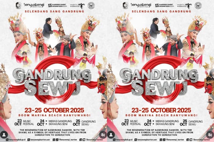 Gandrung Sewu 2025 Bakal Gegerkan Banyuwangi, Ribuan Penari Siap Tampil