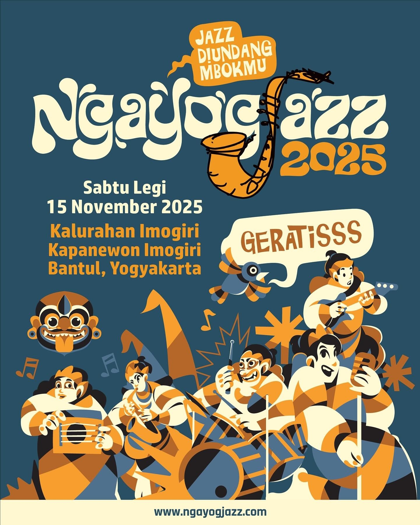 Ngayogjazz 2025: Nikmati Musik Jazz Diundang Mbokmu Secara Gratis! Cek Tanggal dan Lokasinya di Sini