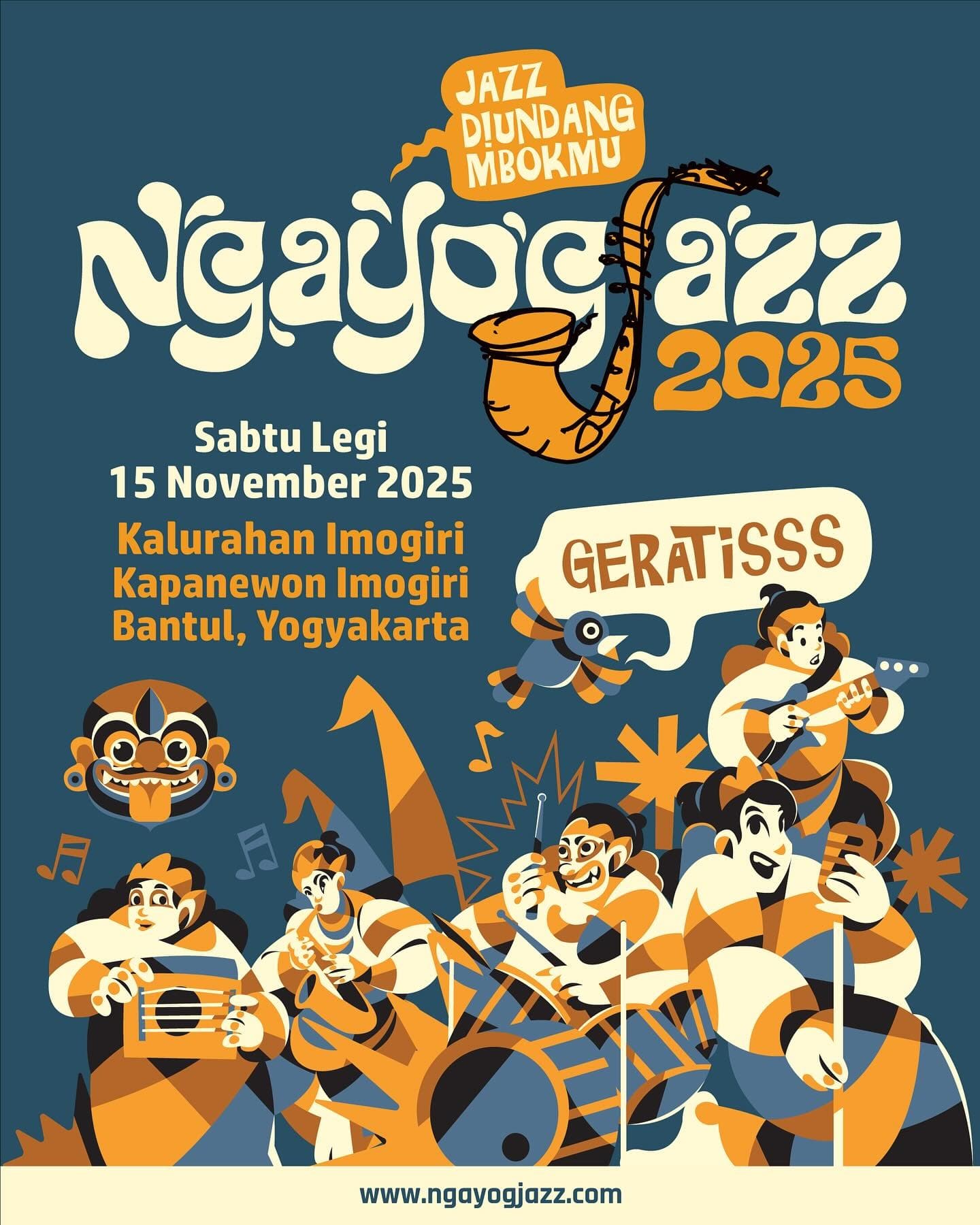 Ngayogjazz 2025: Nikmati Musik Jazz Diundang Mbokmu Secara Gratis! Cek Tanggal dan Lokasinya di Sini