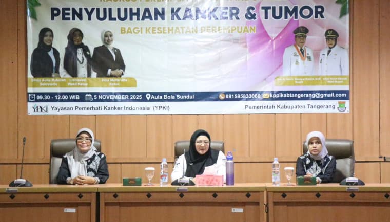 KPPI dan YPKI Kabupaten Tangerang Gelar Penyuluhan Kanker dan Tumor, Wabup Intan Ajak Perempuan Berperan Aktif Jadi Agen Perubahan Kesehatan