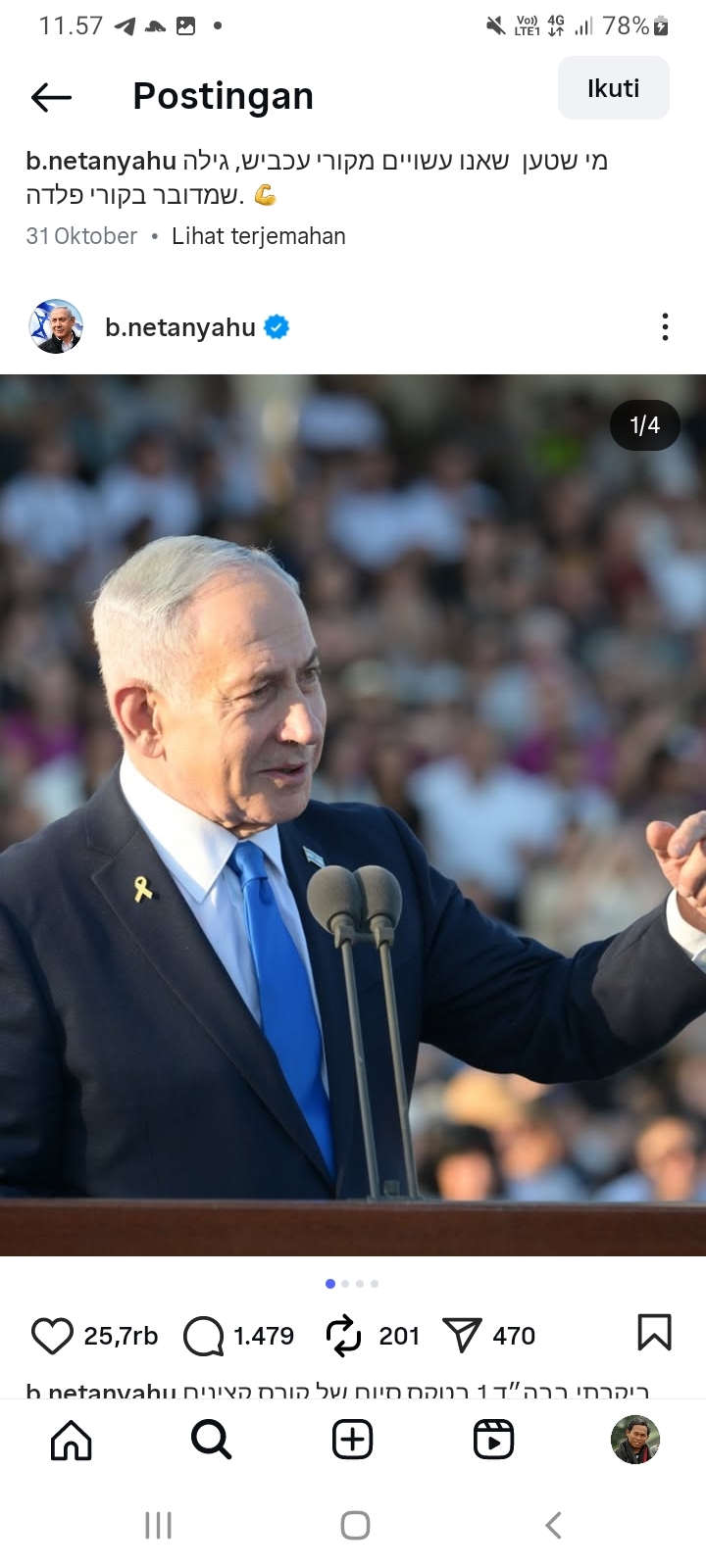 Delapan Negara Nyatakan Siap Tangkap Benjamin Netanyahu atas Tuduhan Kejahatan Perang