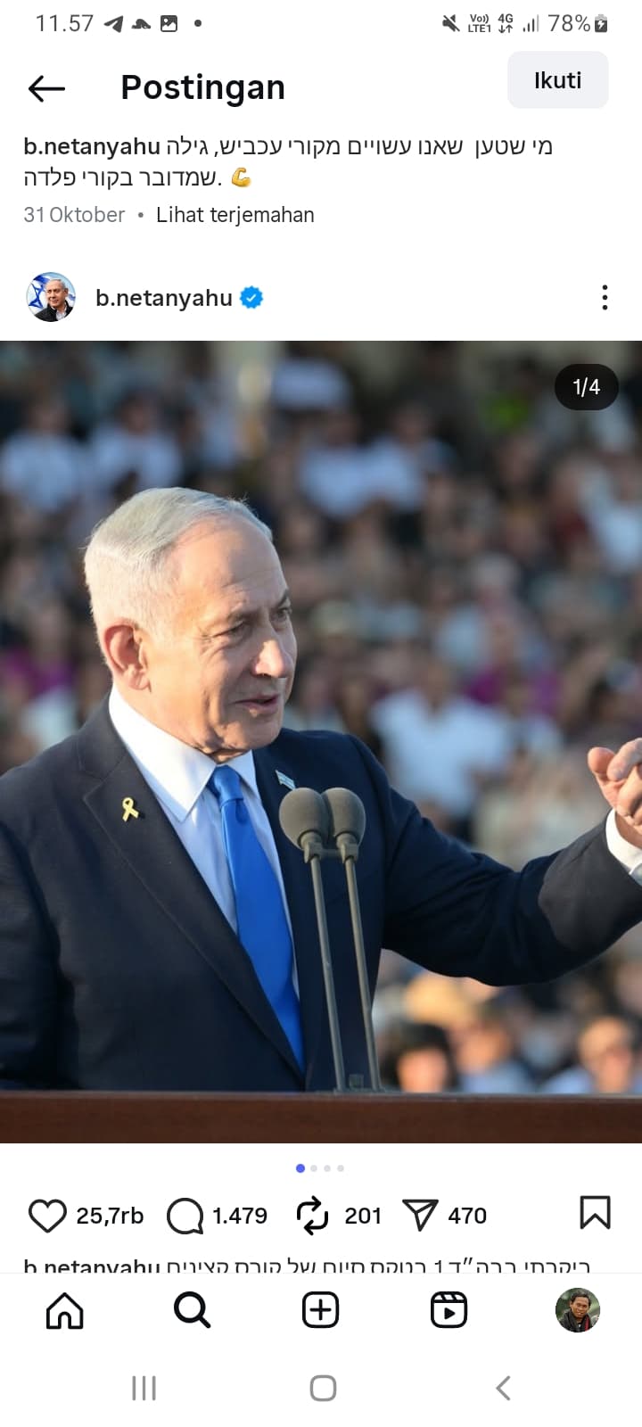 Delapan Negara Nyatakan Siap Tangkap Benjamin Netanyahu atas Tuduhan Kejahatan Perang