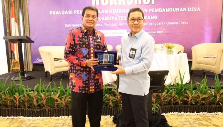 Buka Workshop Evaluasi Pengelolaan Keuangan Dan Pembangunan Desa, Bupati Tangerang Sebut Kades Ujung Tombak Pertumbuhan Ekonomi Daerah