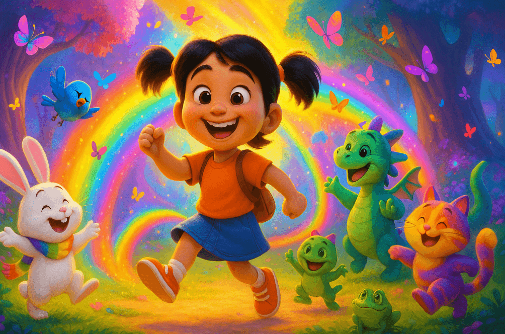 Dongeng Anak: Tika dan Hutan Pelangi