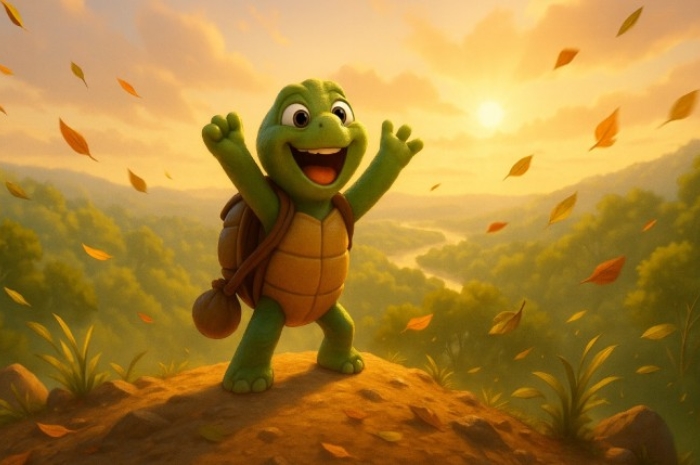Dongeng Anak: Kura-Kura Mengejar Mimpi